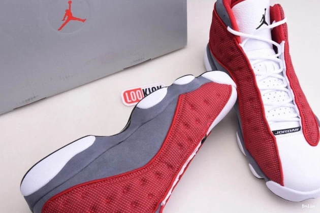 Bmlin Shoes 414571-600 Retro 13 Red Jordan Flint Grey Air Gym 0815